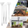Aquarium Cleaning Tools, Ergonomic Stainless Steel Long Tweezers view 4