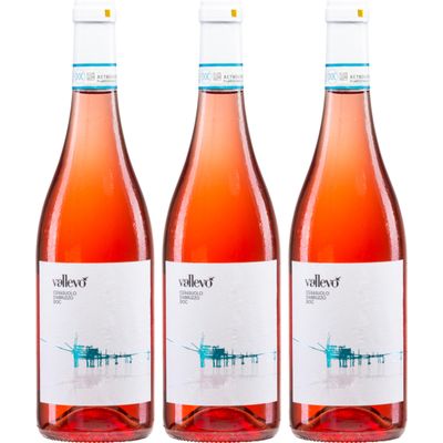Cantina Frentana Vallevo Cerasuolo d’Abruzzo Dry Rosé Wine, Italy, incl. E-Book (3 x 0.75 L)