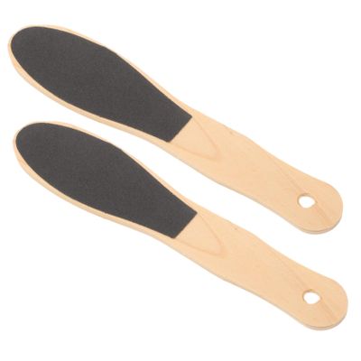 COLLBATH 2-Piece Foot File Set with Wooden Handles