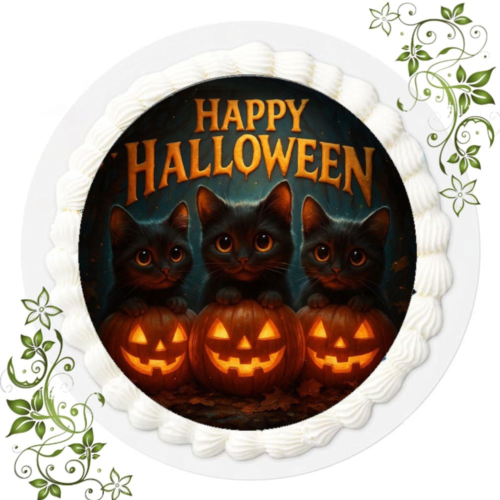 Edible Fondant Cake Topper 20 cm, Horror Halloween Design No. Q 165