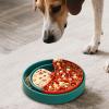 Slow Feeder Dog Bowl with 360-Degree Rotating Lick Station view 3