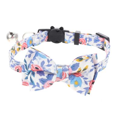 BCOATH Adjustable Cat Collar with Bow