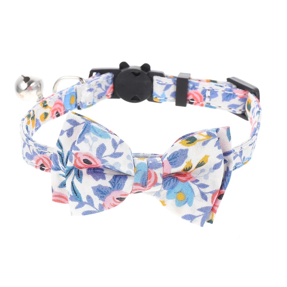 BCOATH Adjustable Cat Collar with Bow