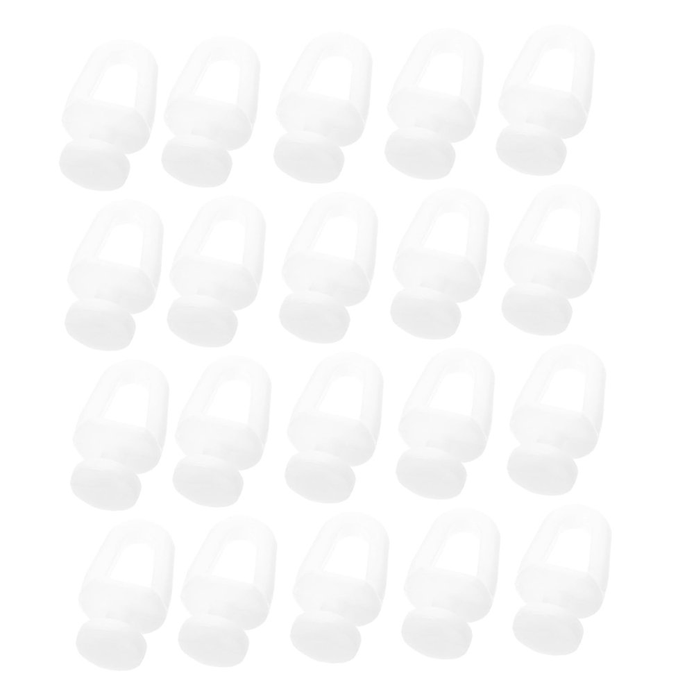 TOYANDONA 200-Pack Quiet Plastic Curtain Track Runners with Double Wheels