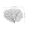 Decorative Coral Branches for Aquarium, 2-Piece Set, Black Plastic view 2