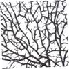 Decorative Coral Branches for Aquarium, 2-Piece Set, Black Plastic view 3