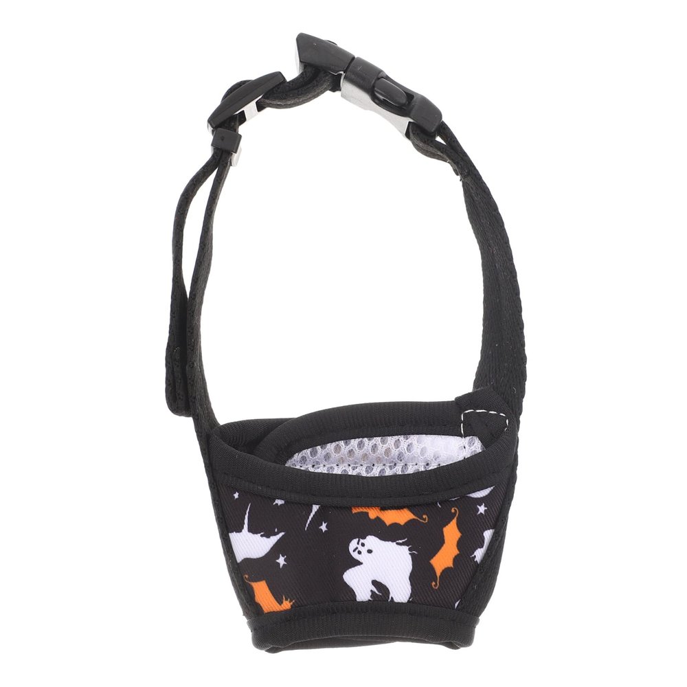 TOGEVAL Breathable Adjustable Nylon Dog Muzzle for Small and Medium Dogs