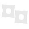 HONMEET 2-Pack Cotton Massage Face Pillows, Breathable and Lightweight, White view 1