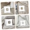 HONMEET 2-Pack Cotton Massage Face Pillows, Breathable and Lightweight, White view 3