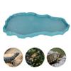 HOSEONFN Reptile Feeder, Plastic Water Basin for Snakes and Frogs, NW-29, Lake Blue view 2