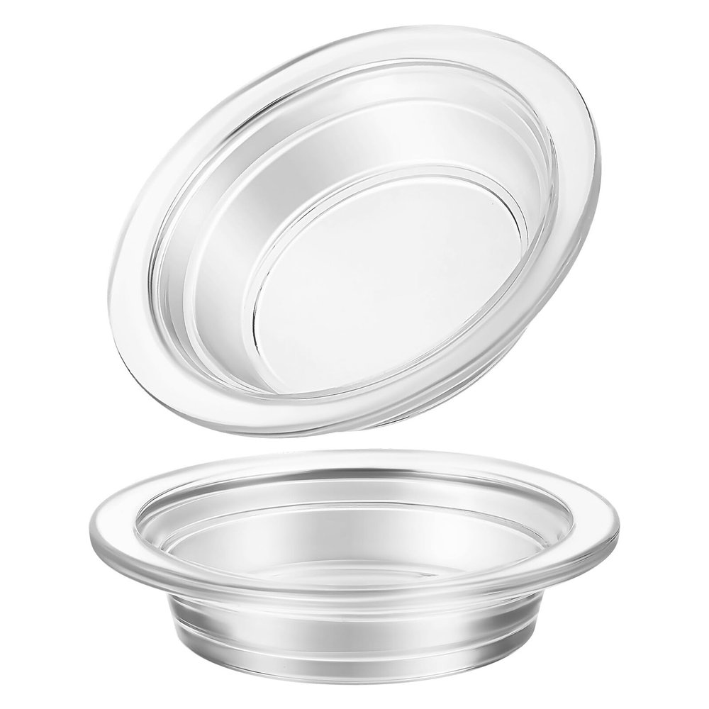 SOPOTUTU 2-Piece Glass Aromatherapy Warmer Tray for Essential Oils and Scented Wax