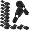 Gogogmee 100-Piece Black Nylon Shoelace End Caps, 38 mm view 1
