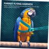 BAZEITFLOW Adjustable Parrot Harness with Elastic Leash view 3