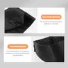 Black Polyester and Artificial Silk Sleep Mask with Light Protection view 2