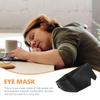 Black Polyester and Artificial Silk Sleep Mask with Light Protection view 4