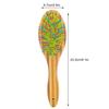 BELLIFFY Colorful Rainbow Dog Comb with Wooden Handle view 2