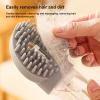 Pet Bath Brush with Soap Dispenser and Massage Comb view 3