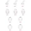 ZeeKoug Black Professional Training Chastity Cage, 4 Accessories, Easy to Wear, Long-Term Wearable, Couple Gift (M Size) view 2