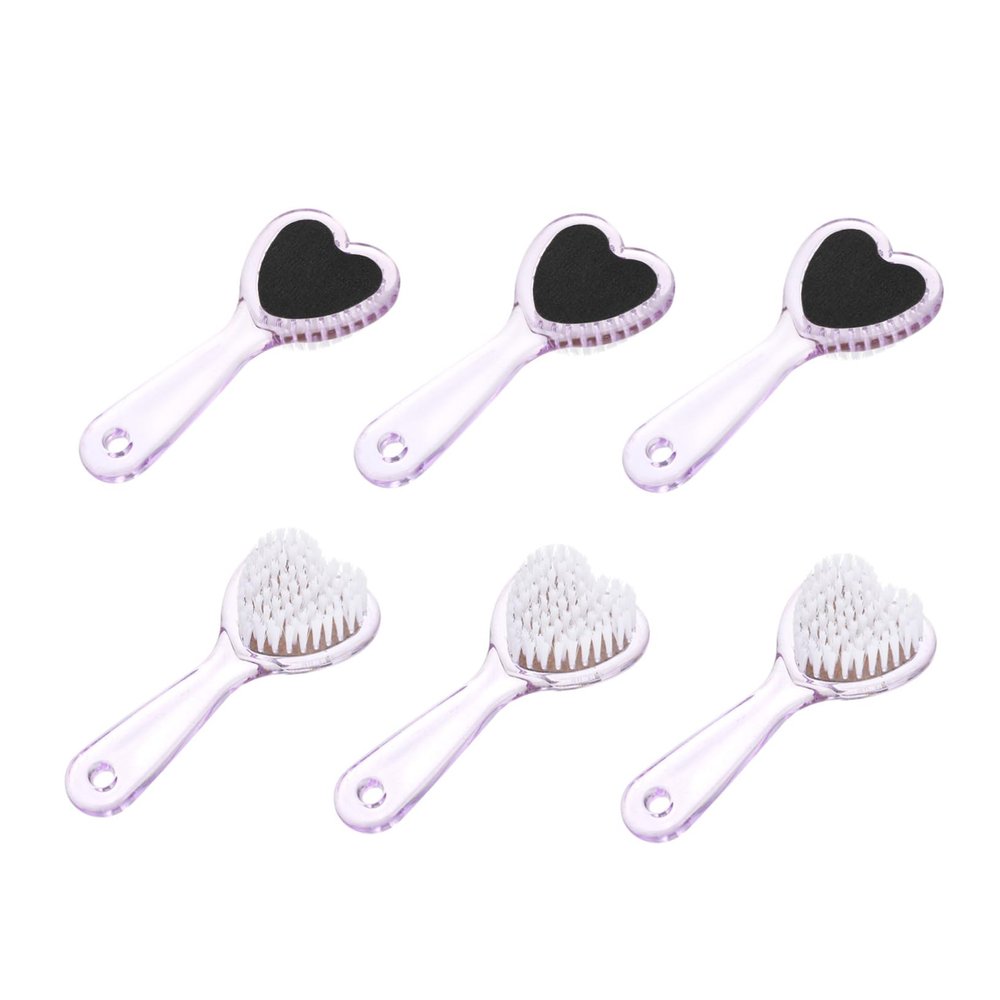 Heart-Shaped Callus Rasp for Pedicure, 6-Piece Set with Handles
