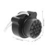 IWOWHERO Double-Sided Silicone Facial Cleansing Brush with Protective Cap, Black view 2