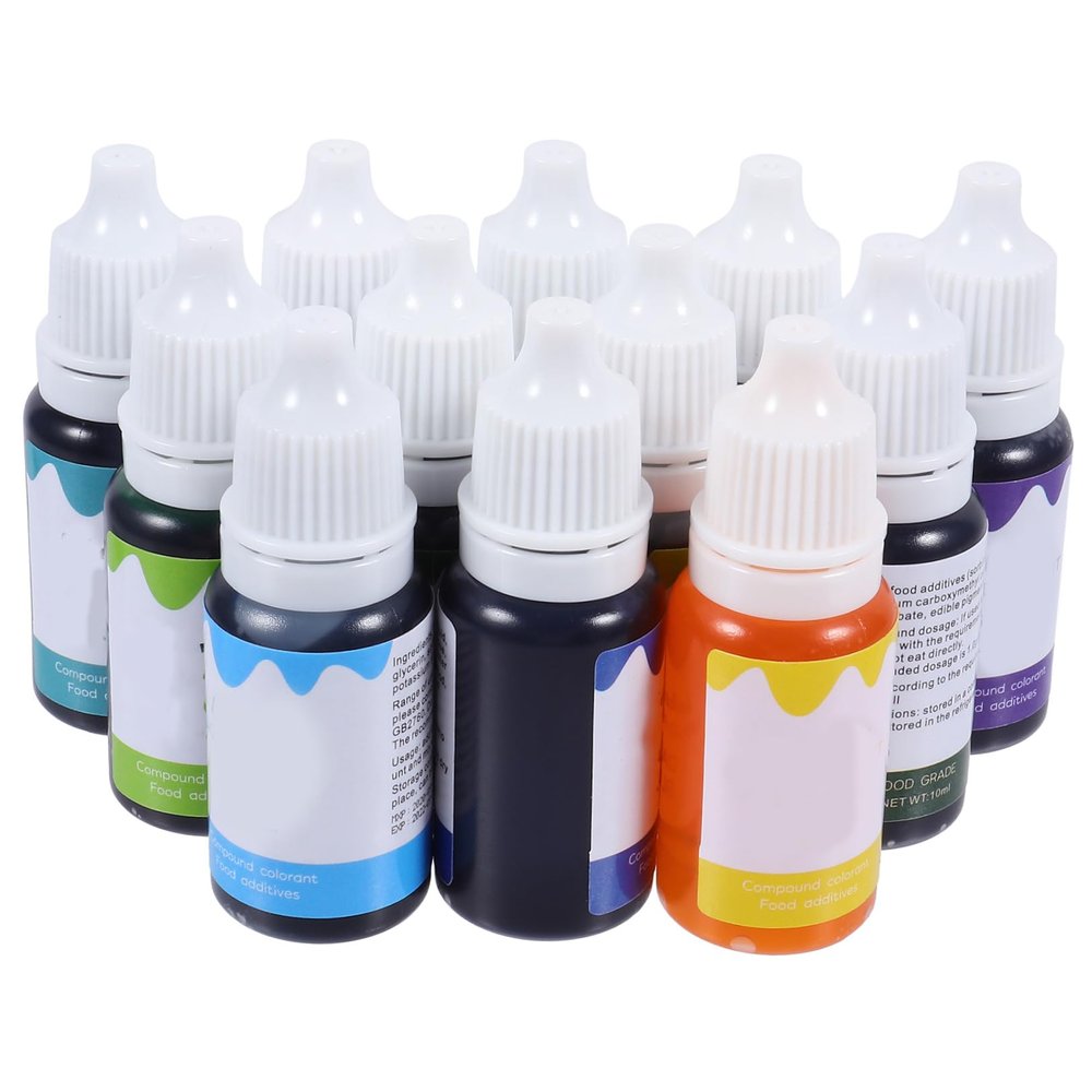 DIY Lip Gloss Pigment, 12 Pieces, Cosmetic Pigment with Vitamin C