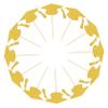 BAZEITFLOW 24-Piece Gold Graduation Cap Cake Toppers view 1