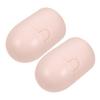 LRXIYODE 2-Piece Pink PP Storage Case Set for Menstrual Cups view 1
