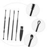 Professional Double-Headed Ear Curette, Steel, 1 Set, Black view 3