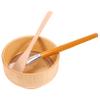 Gatuida DIY Facial Mask Bowl Set, Medium Natural Wood Mask Mixing Bowl with Spatula and Brush view 1