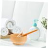Gatuida DIY Facial Mask Bowl Set, Medium Natural Wood Mask Mixing Bowl with Spatula and Brush view 3
