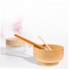 Gatuida DIY Facial Mask Bowl Set, Medium Natural Wood Mask Mixing Bowl with Spatula and Brush view 4