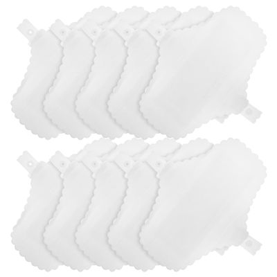VALICLUD Reusable Cotton Menstrual Pads, 10 Pack, White