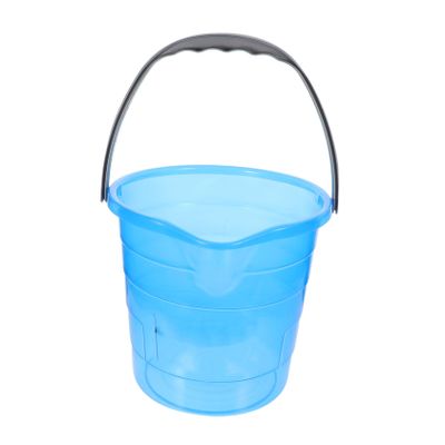 VICASKY Transparent Plastic Water Bucket with Handle and Lid
