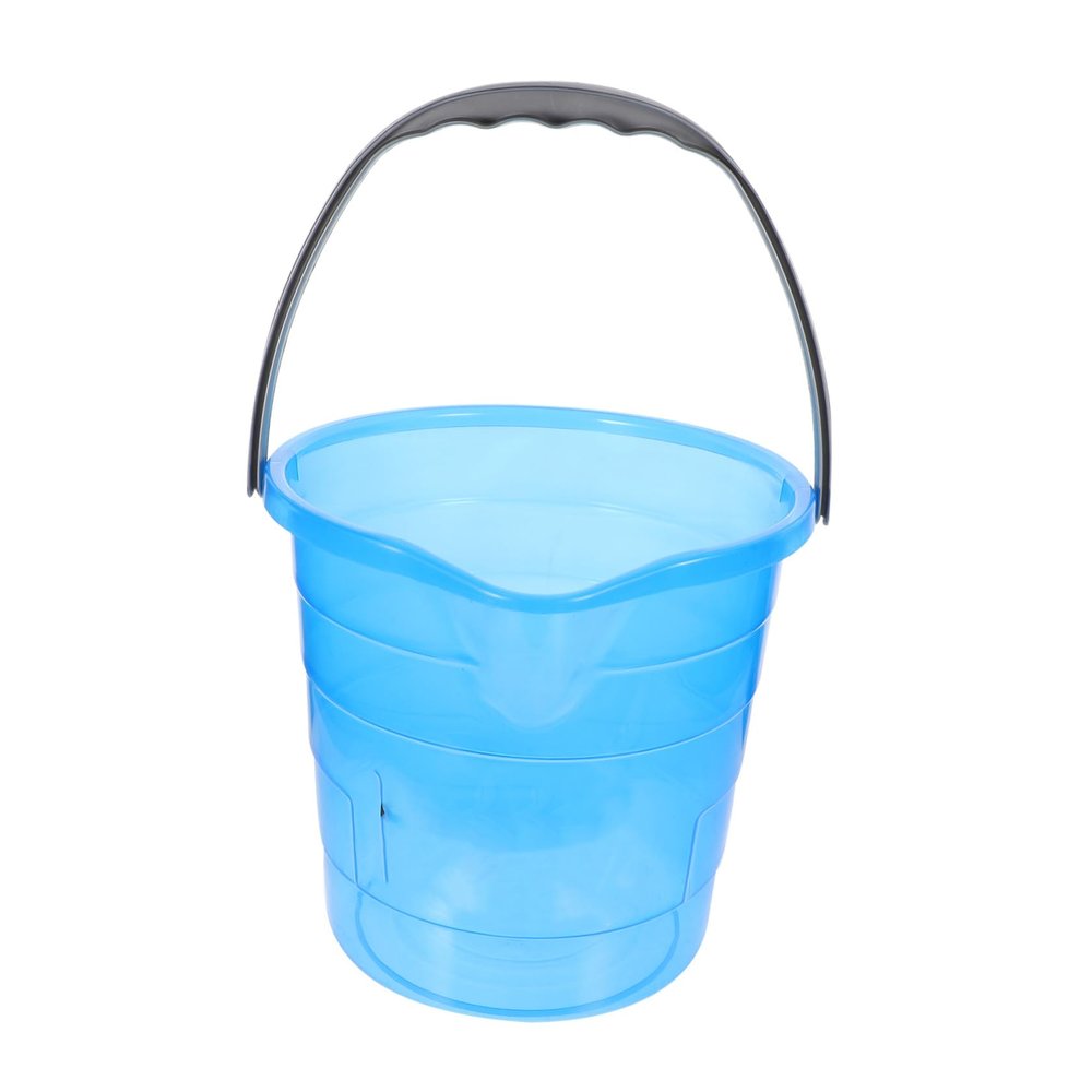 VICASKY Transparent Plastic Water Bucket with Handle and Lid