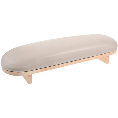 LOLIPPYY Wooden and Leather Manicure Hand Rest, Brown