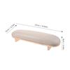 LOLIPPYY Wooden and Leather Manicure Hand Rest, Brown view 2