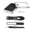 ERINGOGO 3-Piece Stainless Steel Nail Clipper Set with Wide Jaws view 2