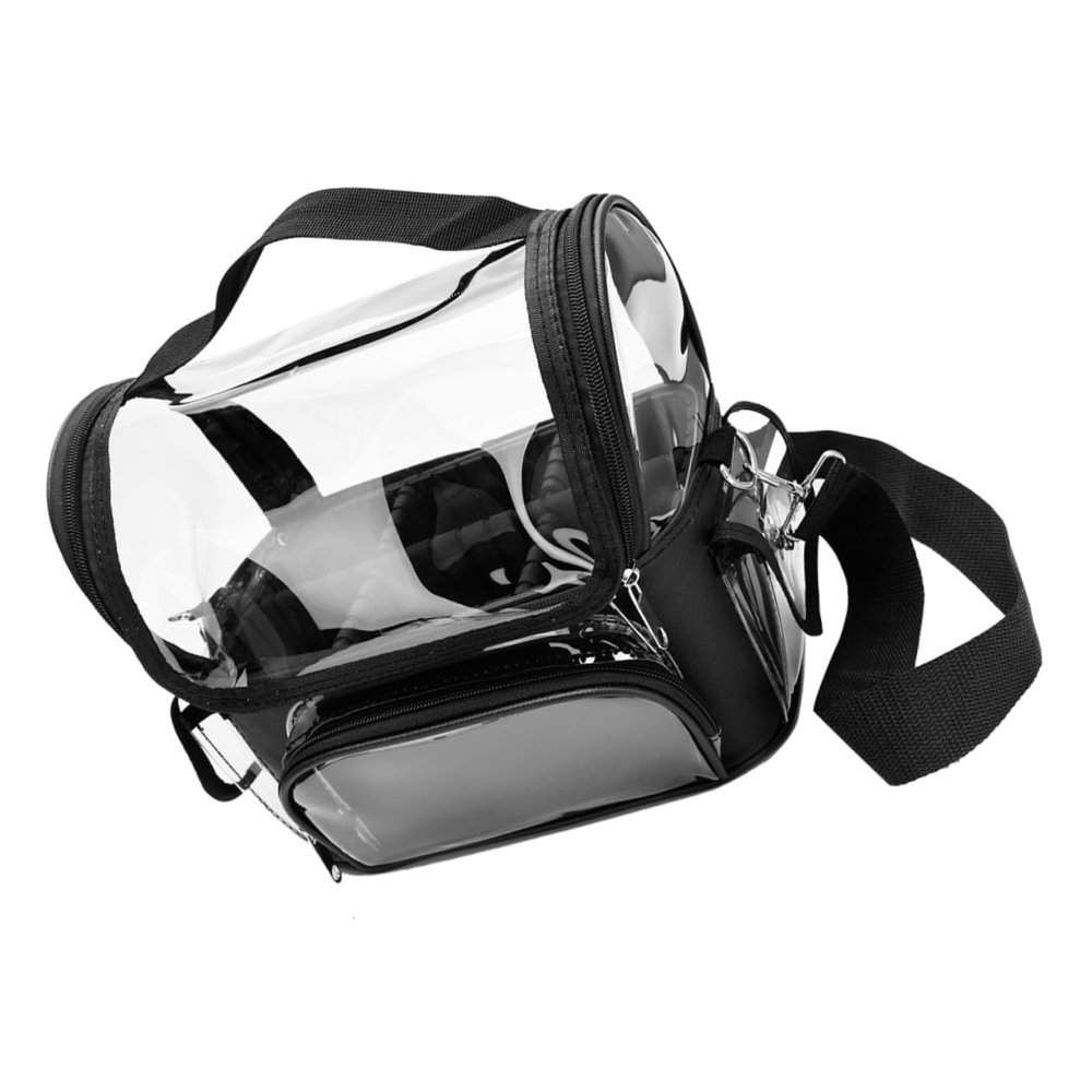 Leather Hairdressing Tool Bag with Compartments and Pockets