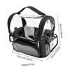 Leather Hairdressing Tool Bag with Compartments and Pockets view 2