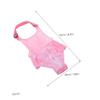 Washable Dog Diaper for Female Dogs with Adjustable Fit, Pink Polyester view 2