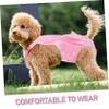 Washable Dog Diaper for Female Dogs with Adjustable Fit, Pink Polyester view 3