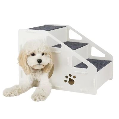 Dog Stairs for Bed, 2-in-1 Folding Non-Slip Ramp