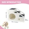 Dog Stairs for Bed, 2-in-1 Folding Non-Slip Ramp view 2