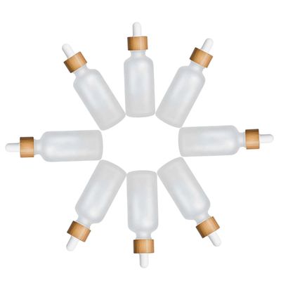 VALICLUD 8-Pack Frosted Glass Dropper Bottles with Pipettes