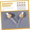 VALICLUD 8-Pack Frosted Glass Dropper Bottles with Pipettes view 2