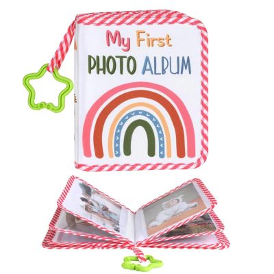Baby Album Baby Memory Book | Star Hooks, Rainbow Print