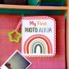 Baby Album Baby Memory Book | Star Hooks, Rainbow Print view 3
