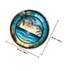 COMPUKAS Party Acrylic Beach Hanging Decor with 60 cm Chain and Suction Cup Hook for Porch, Window, and Door view 2