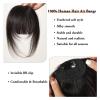100% Human Hair Fringe Bangs Clip-Ins, 3D Air Fringe Hairpiece for Women with Thinning Hair, Natural Black view 4