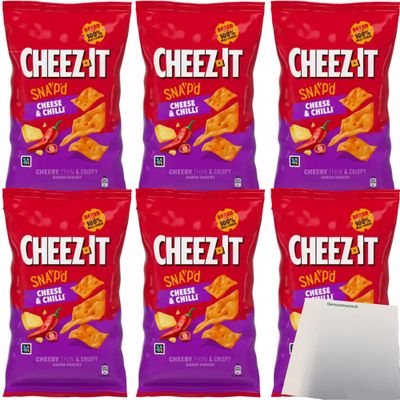 usy Bundle: Cheez-It Cheese & Chilli, 6-Pack (6 x 120 g Bags) + usy Notepad